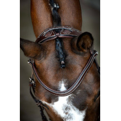 Brida Montar Monarch de cuero curtido de forma orgánica Castaño Marrón Brida Montar Monarch de cuero curtido de forma orgánica Castaño Marrón