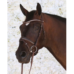 Brida Montar Normandie Deluxe de cuero curtido Castaño Marrón Brida Montar Normandie Deluxe de cuero curtido Castaño Marrón