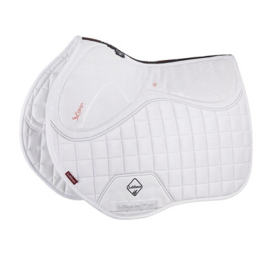 Mantilla LeMieux X-Grip Silicone EuroJump Square Blanco
