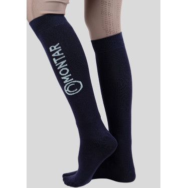 Calcetines Montar Logo bambú Marino
