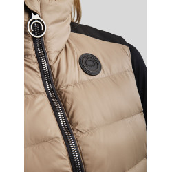 Chaleco acolchado sin mangas Montar MoAthena refinado para mujer Latté Marrón Chaleco acolchado sin mangas Montar MoAthena refinado para mujer Latté Marrón