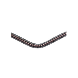 Frontal Montar perlas oro rosa