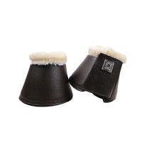 Campanas Montar en cuero PU liso Castaño Marr&amp;amp;amp;oacute;n