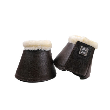 Campanas Montar en cuero PU liso Castaño Marr&amp;amp;amp;oacute;n