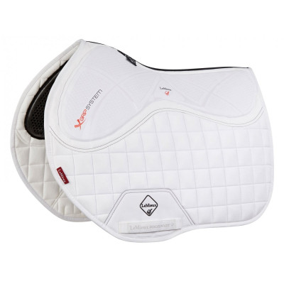 Mantilla LeMieux X-Grip Twin Sided Euro Jump Square Blanco