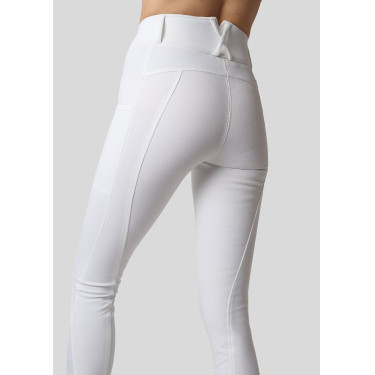 Legging Montar Michelle logo full grip mujer Blanco / oro rosa Legging Montar Michelle logo full grip mujer Blanco / oro rosa