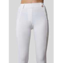 Legging Montar Michelle logo full grip mujer Blanco / oro rosa Legging Montar Michelle logo full grip mujer Blanco / oro rosa