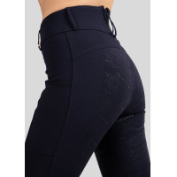 Legging Montar Michelle logo full grip mujer Blanco / oro rosa Legging Montar Michelle logo full grip mujer Blanco / oro rosa