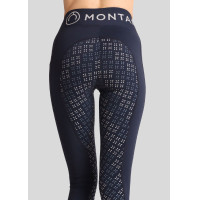 Legging Montar Selena logo full grip mujer Marino