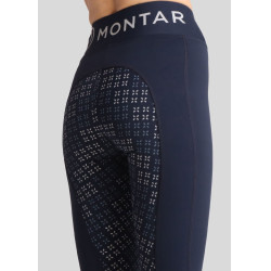 Legging Montar Selena logo full grip mujer Marino Azul marino