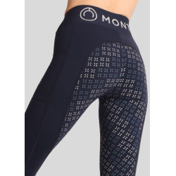 Legging Montar Selena logo full grip mujer Marino Azul marino