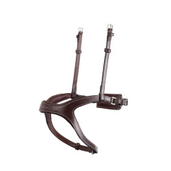 Muserola combinada Montar adaptada cuero curtido Castaño Marrón Muserola combinada Montar adaptada cuero curtido Castaño Marrón