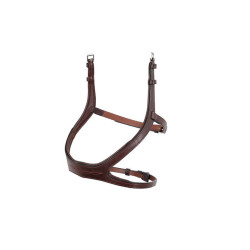 Muserola combinada Montar tono sobre tono Excellence cuero curtido Castaño Marrón