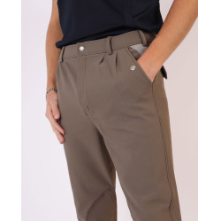 Pantalón Montar Gary hombre refuerzo rodillas Barro Marrón