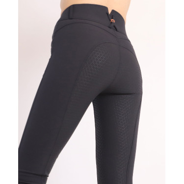 Pantalón Montar Molly Yati mujer talle alto full grip Marino / oro rosa Azul marino