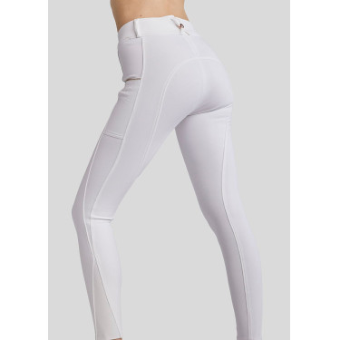 Pantalón Montar MoMaddie full grip mujer Blanco / oro rosa Pantalón Montar MoMaddie full grip mujer Blanco / oro rosa