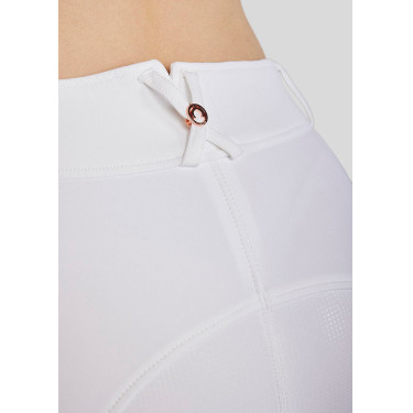 Pantalón Montar MoMaddie full grip mujer Blanco / oro rosa Pantalón Montar MoMaddie full grip mujer Blanco / oro rosa