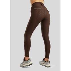 Pantalón de montar talle alto Briella crystal Rose gold Curve full grip mujer Castaño Marrón Pantalón de montar talle alto Briella crystal Rose gold Curve full grip mujer Castaño Marrón