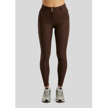 Pantalón de montar talle alto Briella crystal Rose gold Curve full grip mujer Castaño Marrón Pantalón de montar talle alto Briella crystal Rose gold Curve full grip mujer Castaño Marrón