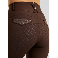 Pantalón de montar talle alto Briella crystal Rose gold Curve full grip mujer Castaño Marrón Pantalón de montar talle alto Briella crystal Rose gold Curve full grip mujer Castaño Marrón