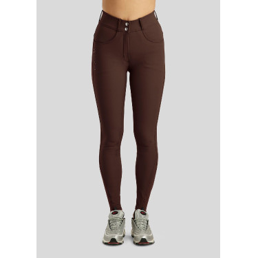 Pantalón de montar de talle alto ESS Megan Vol 2 Curve para mujer Castaño Marr&amp;amp;amp;oacute;n