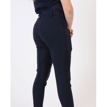 Pantalón Montar Yati Crystal Junior full grip Marino Azul marino