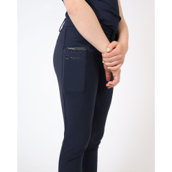 Pantalón Montar Yati Crystal Junior full grip Marino Azul marino