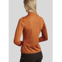 Polo de entrenamiento Montar MoEverline de manga larga para mujer Bronce Marrón Polo de entrenamiento Montar MoEverline de manga larga para mujer Bronce Marrón