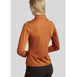Polo de entrenamiento Montar MoEverline de manga larga para mujer Bronce Marrón Polo de entrenamiento Montar MoEverline de manga larga para mujer Bronce Marrón