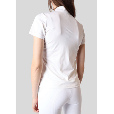 Polo de concurso Montar Bling de manga corta para mujer Polo de concurso Montar Bling de manga corta para mujer