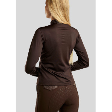 Polo de montar Briella de manga larga cristal oro rosa Curve mujer Polo de montar Briella de manga larga cristal oro rosa Curve mujer
