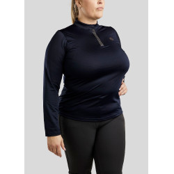 Polo de montar Briella de manga larga cristal oro rosa Curve mujer Marino Azul marino