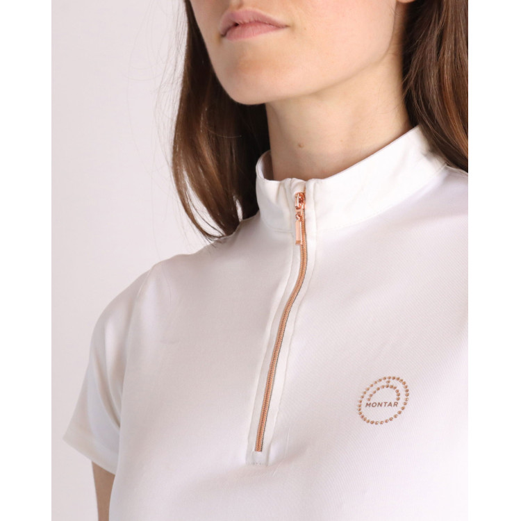 Polo Montar Everly Mon Tech mujer mangas cortas rosa dorado Polo Montar Everly Mon Tech mujer mangas cortas rosa dorado