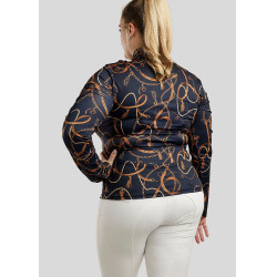 Polo Montar Haily Bridle manga larga Curve mujer Marino Azul marino