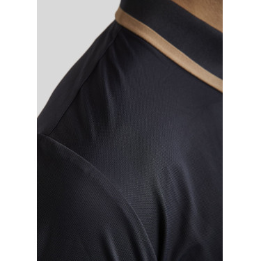 Polo de montar MoDrake para hombre con cuello en contraste y mangas largas Polo de montar MoDrake para hombre con cuello en contraste y mangas largas