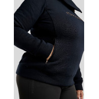 Jersey Montar Naja con cremallera en el cuello crystal oro rosa Curve mujer Marino Azul marino