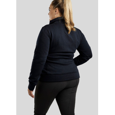Jersey Montar Naja con cremallera en el cuello crystal oro rosa Curve mujer Marino Azul marino