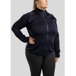 Sudadera con cremallera Montar con capucha Liza mujer Curve Marino Azul marino