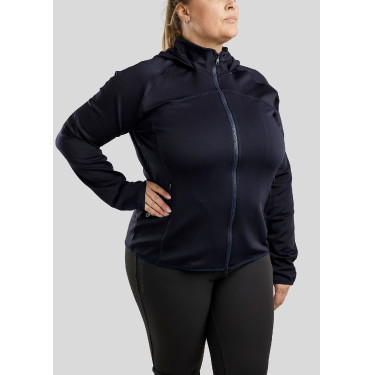 Sudadera con cremallera Montar con capucha Liza mujer Curve Marino Azul marino