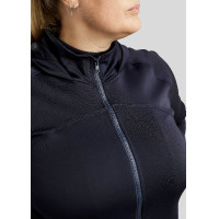 Sudadera con cremallera Montar con capucha Liza mujer Curve Marino Azul marino