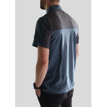 Camiseta de entrenamiento Montar de manga corta para hombre Castaño Marr&amp;amp;amp;oacute;n