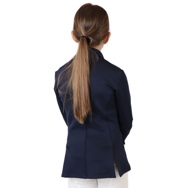 Chaqueta de concurso Montar Junior tono sobre tono con cristales Marino Azul marino