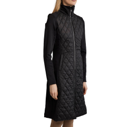 Chaqueta larga Montar MoQuinn híbrida acolchada Curve mujer Negro