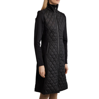 Chaqueta larga Montar MoQuinn híbrida acolchada Curve mujer Negro