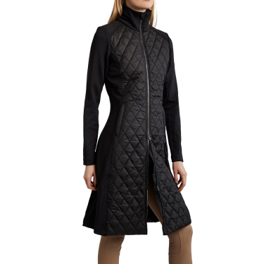 Chaqueta larga Montar MoQuinn híbrida acolchada Curve mujer Negro