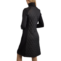 Chaqueta larga Montar MoQuinn híbrida acolchada Curve mujer Negro