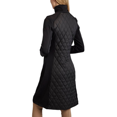 Chaqueta larga Montar MoQuinn híbrida acolchada Curve mujer Negro