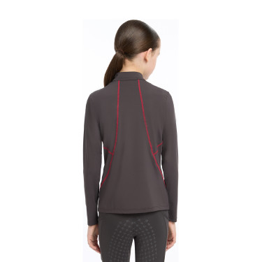 Ropa interior técnica LeMieux Young Rider Ceniza Burdeos