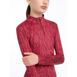 Capa Base LeMieux Casey Joven Jinete Ascuas Burdeos