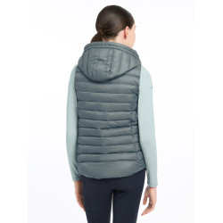 Chaleco sin mangas con capucha LeMieux Milly Young Rider Petróleo Azul